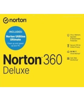 Norton 360 Deluxe + Utilities Ultimate 2025 1 Jahr / 5 Geräte + 50 GB Cloud Storage Key EUROPE